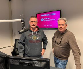 Bert Kok en Rick van Dijk van MediaMatters-radioshow
