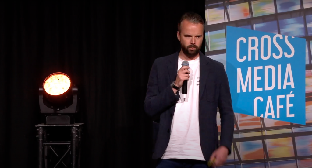 Willem Brom (EndemolShine) tijdens Cross Media Café - Video voor nieuwe platforms